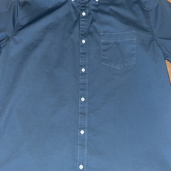 EUC PD&C stretched short sleeve cotton Button down medium - Picture 6 of 9